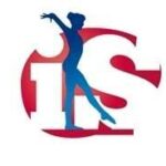Logo de l’Indépendante Stéphanoise composé des lettres « IS » accompagnées d’une silhouette de gymnaste, représentant une association sportive de gymnastique.